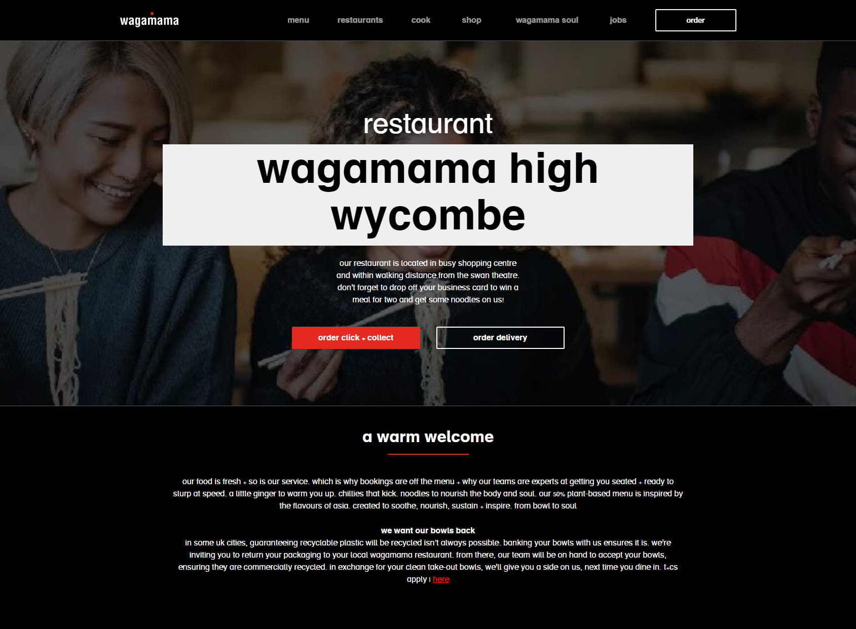wagamama high wycombe