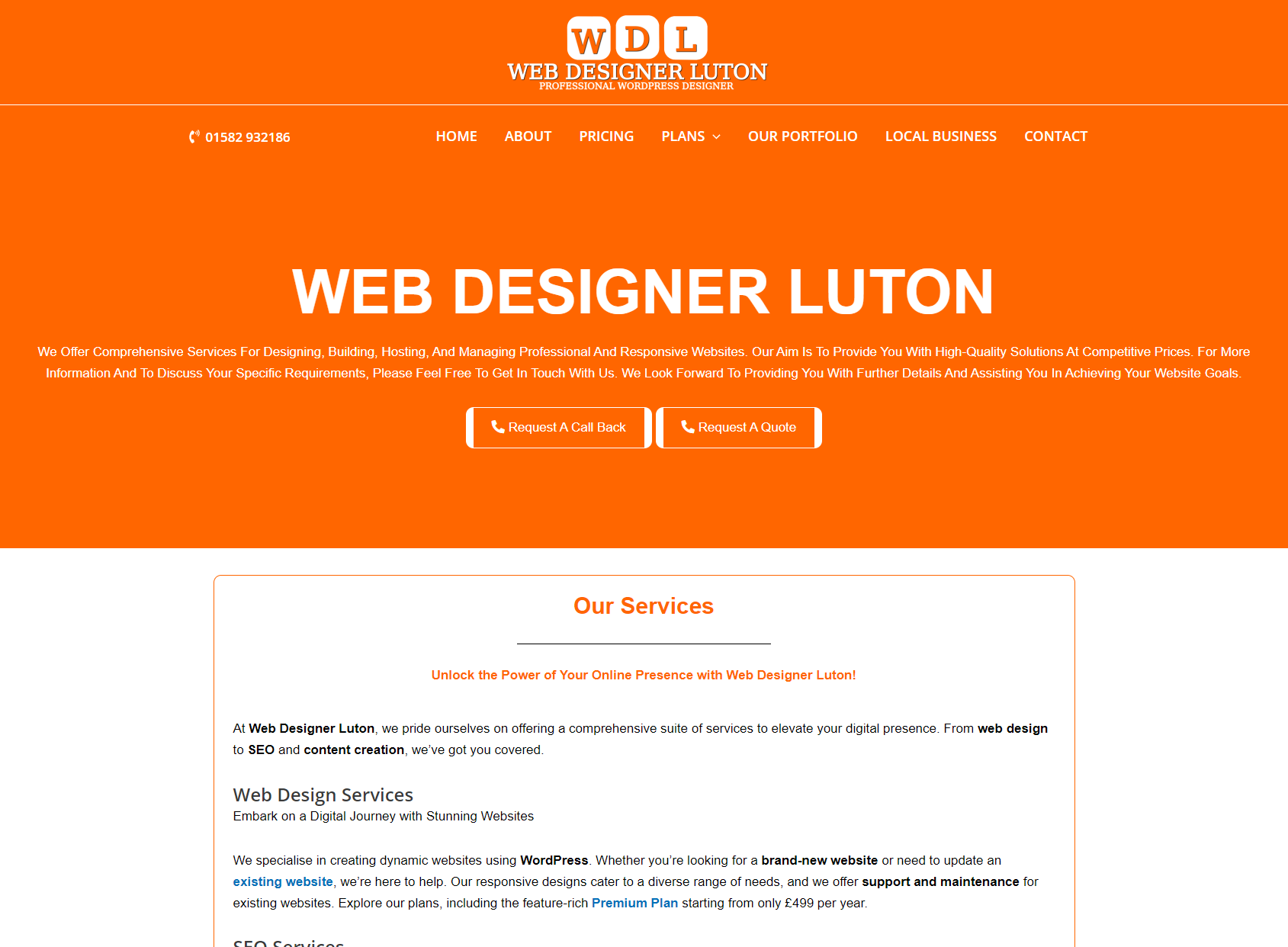 Web designer Luton